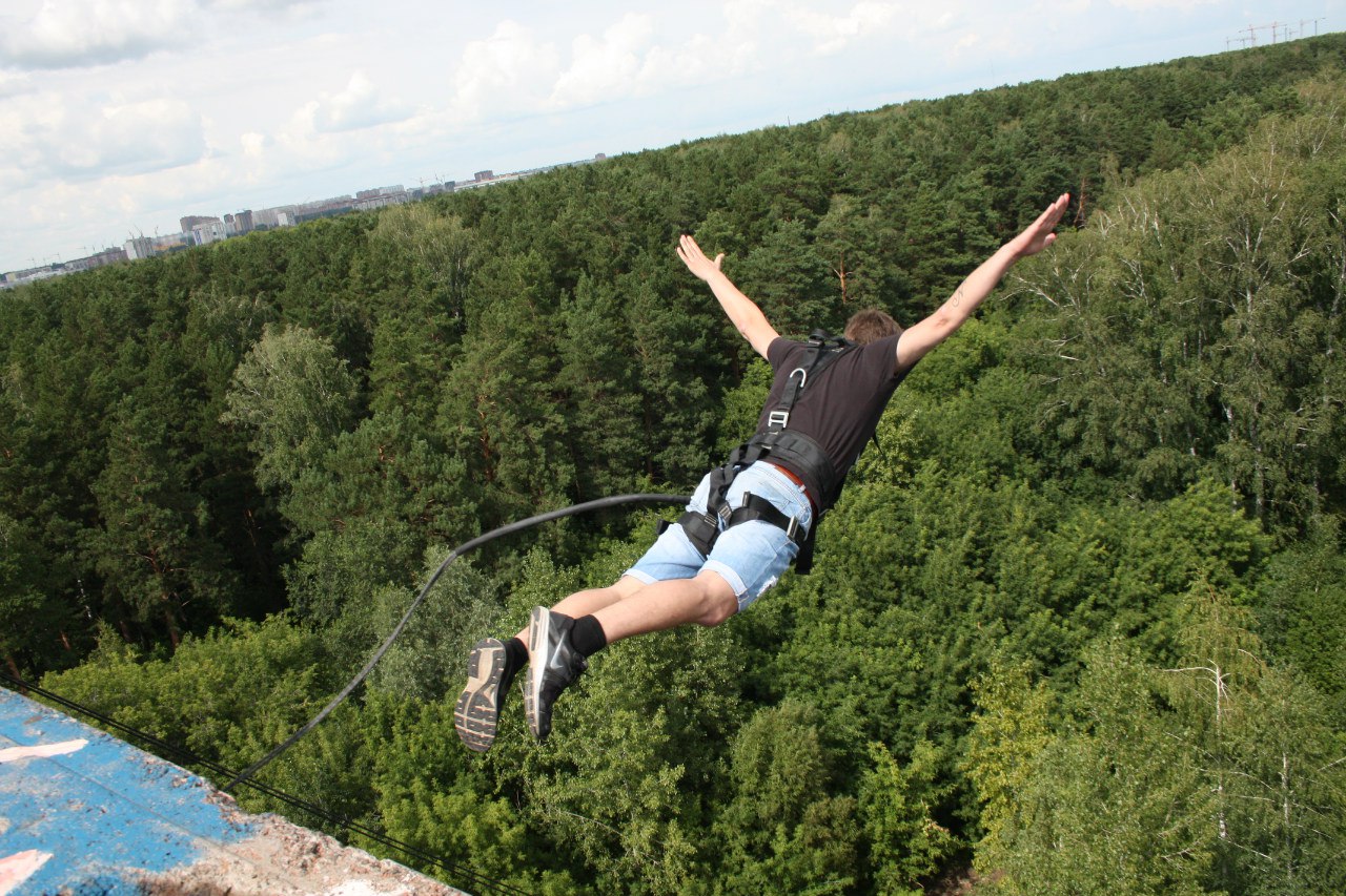 Роупджампинг в Барнауле, прыжки с верёвкой с моста с Клубом Rope-Jumper